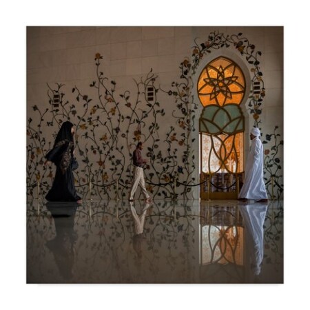Trademark Fine Art Jure Kravanja 'Mosque Steps' Canvas Art, 18x18 1X05622-C1818GG